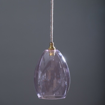 Bertie Mid Pink Glass Pendant Light